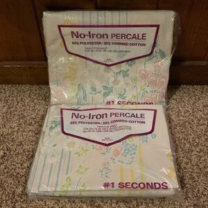 No-Iron Percale Twin Sheet set